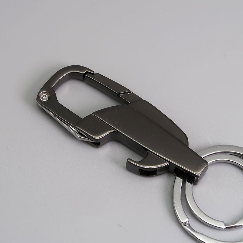 Multifunctional Creative Bottle Opener Knife Keychain Men's Business Waist Hanging Zinc Alloy Laser Engraved Key Ring_autovado.com