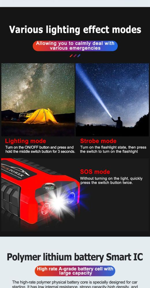 99800mAh 12V Jumper Powerbank Tire Air Pump Booster Portable USB Charger Emergency Battery Charge Start Phone Charging_autovado.com