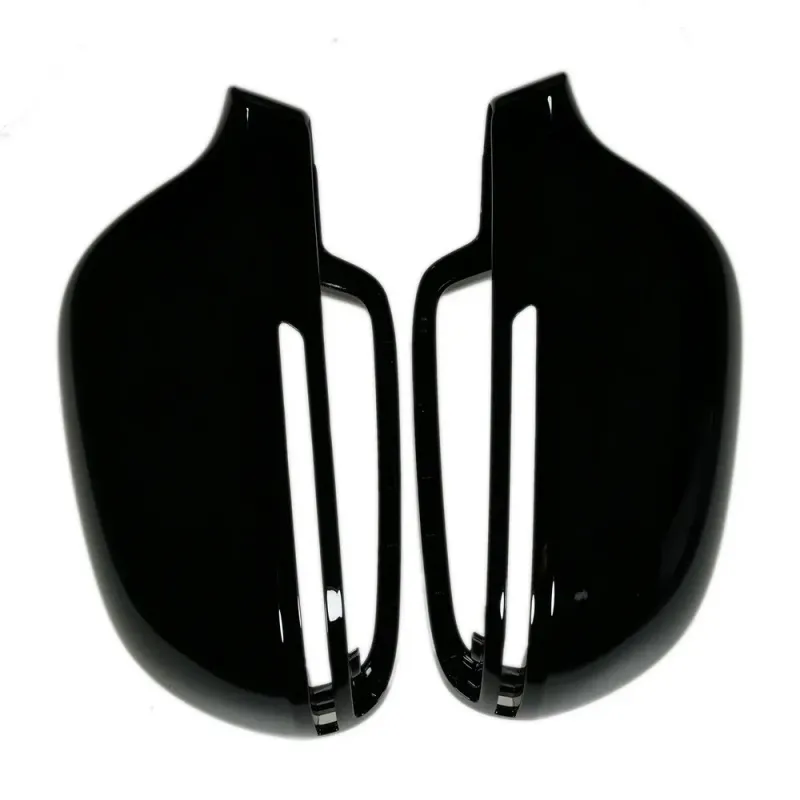 Black Side Mirror Covers Cap for Audi A6 C6 4F A4 A5 B8 8K Q3 SQ3 A8 D3 S4 S5 S6 S8 door wing 2008 2009 2012 2015 A3 8P_autovado.com