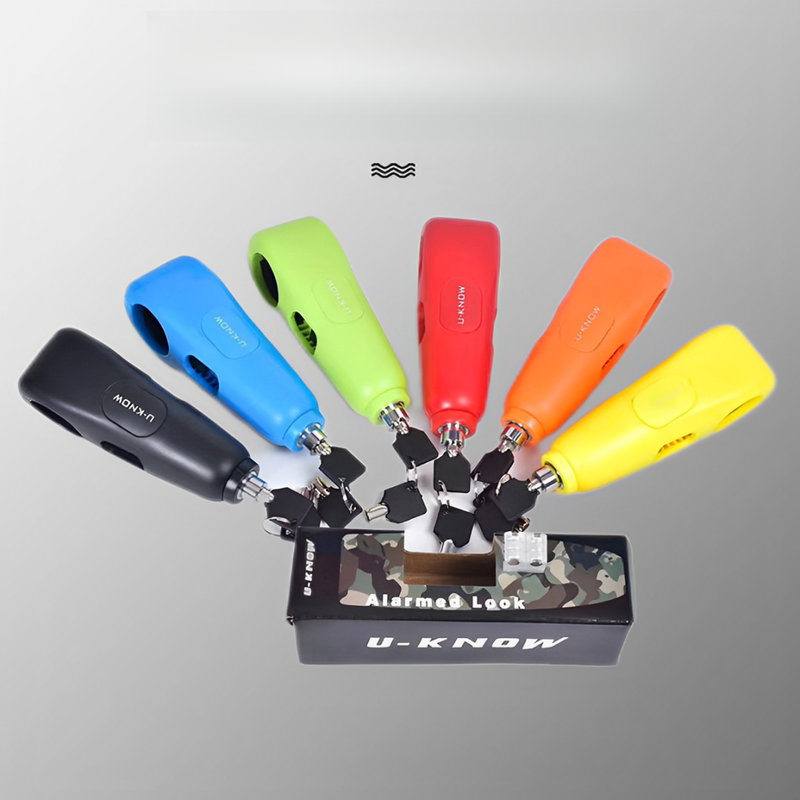 Anti-Theft Front Electric Bike Motorcycle Bicycle Handlebar Alarm Handbrake Brake Lock_autovado.com