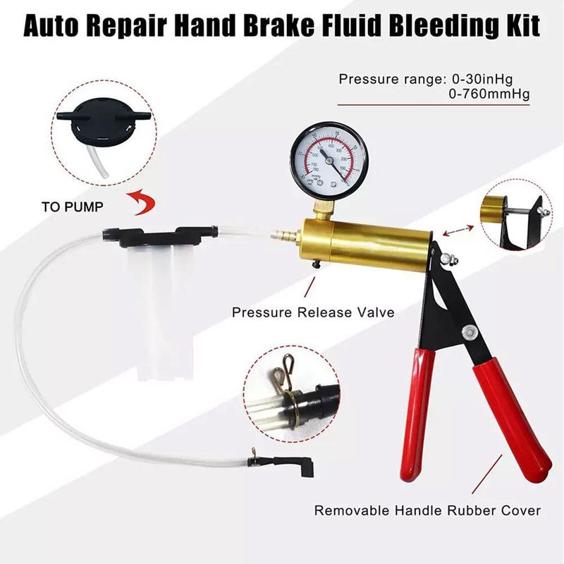 Car Air Conditioning Extraction Manual Powerful Suction Tool Brake Replacement Oil Vacuum Pump_autovado.com