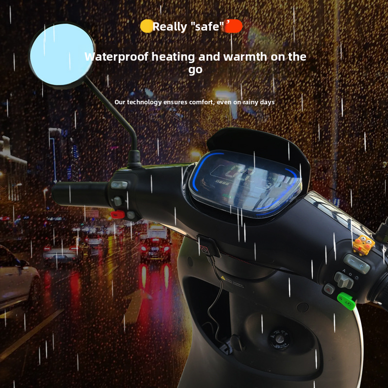 Kangre USB Motorcycle Heated Handlebar Muffs 5V Charging Three-speed Temperature Adjustment Battery Electric Vehicle_autovado.com