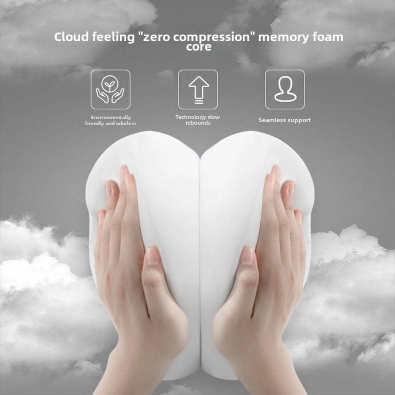 Comfortable lumbar support neck pillow car neck pillow seat cushion neck memory foam Four Seasons universal car pillow waist cushion_autovado.com