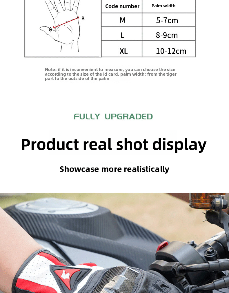 Accessories Riding Genuine Leather Gloves For Men Carbon Fiber Electric Bike Motorcycle Protective Gear Summer Anti-drop_autovado.com