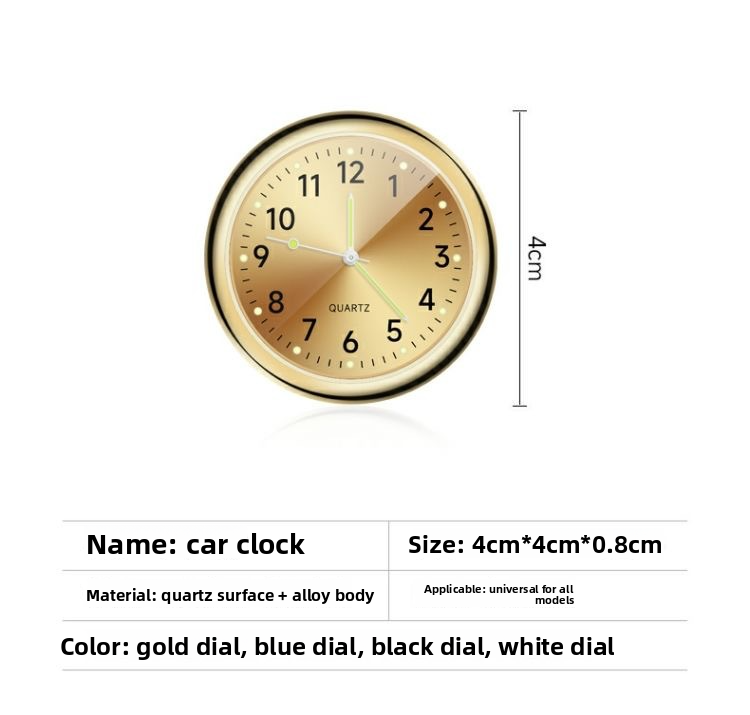 Car Dashboard For Cars, Motorcycles, Electric Vehicles, Waterproof High-Precision Electronic Watch, High-End Air Vent_autovado.com