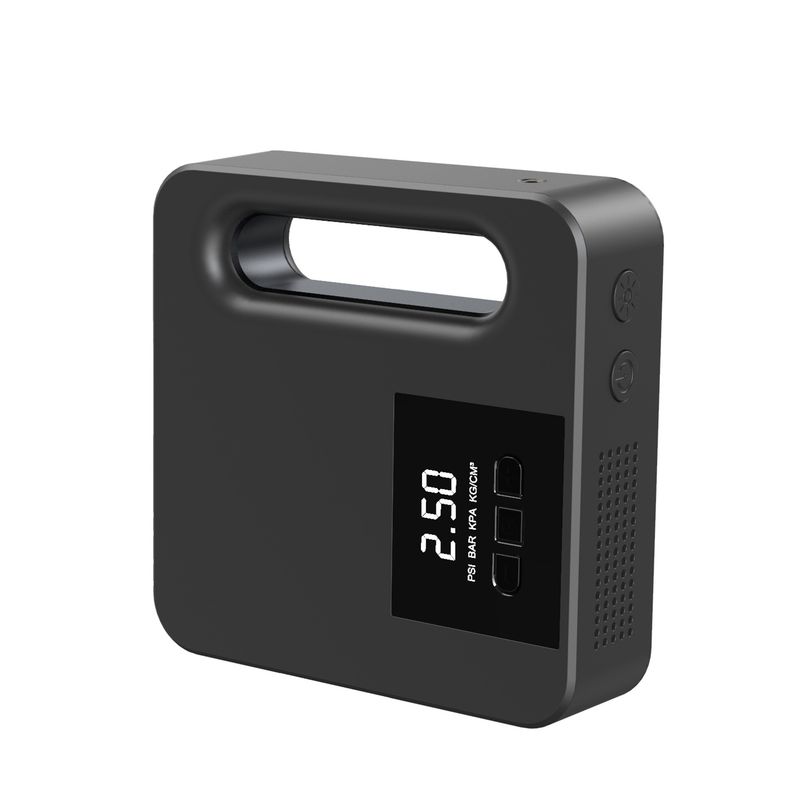 Car mounted intelligent digital display 12V vehicle multifunctional portable inflation pump tire pressure detection LED_autovado.com