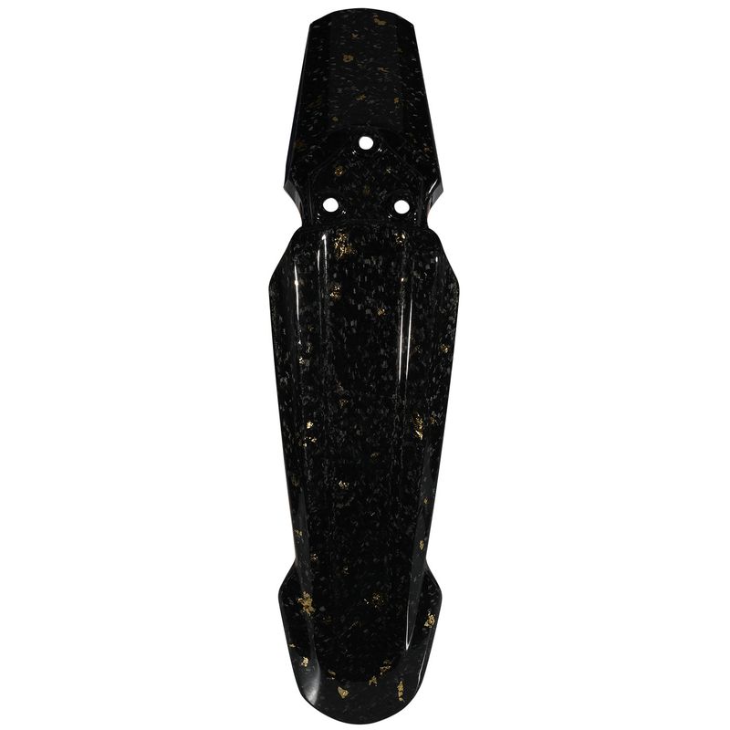 Carbon Fiber Front Fender For Electric Dirt Bike - Lightweight & Durable Motorcycle Mudguard Upgrade (49x13x10cm, Black Gold/Black Purple)_autovado.com