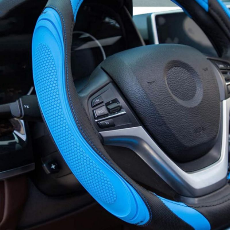 Fashionable Stitching Of Steering Wheel Available In All Seasons, Leather , Concave And Convex Massage, Car Handle_autovado.com
