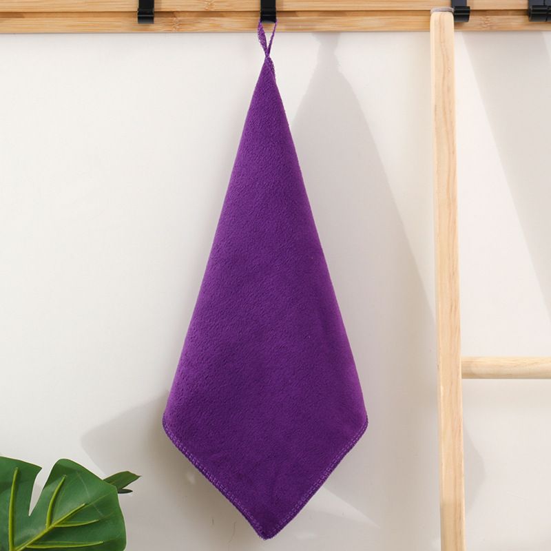 Microfiber Small Square Absorbent Household Hand Dry Hair Towel, Car Accessories_autovado.com