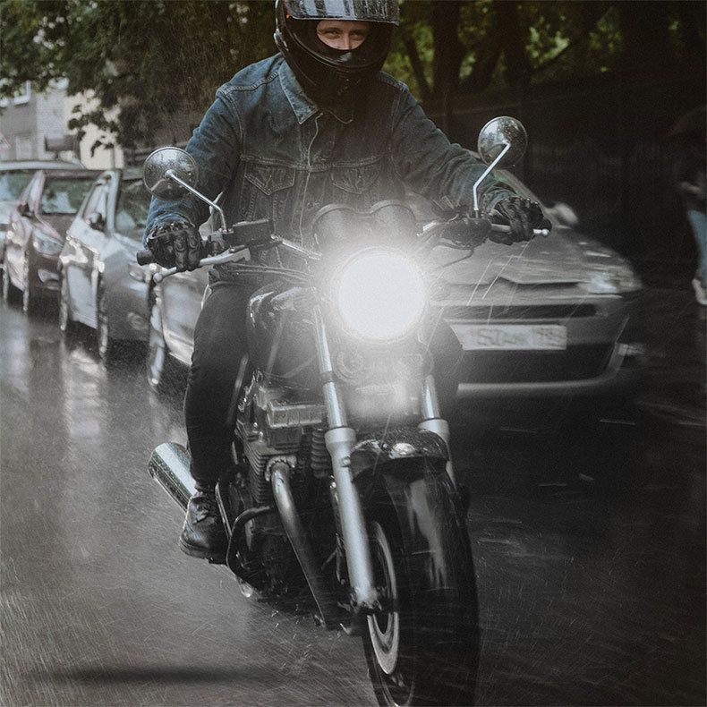 Electric LED Headlight Dynamic Tricycle Constant Strong Motorcycle External Modification Super Bright Flashing Light_autovado.com