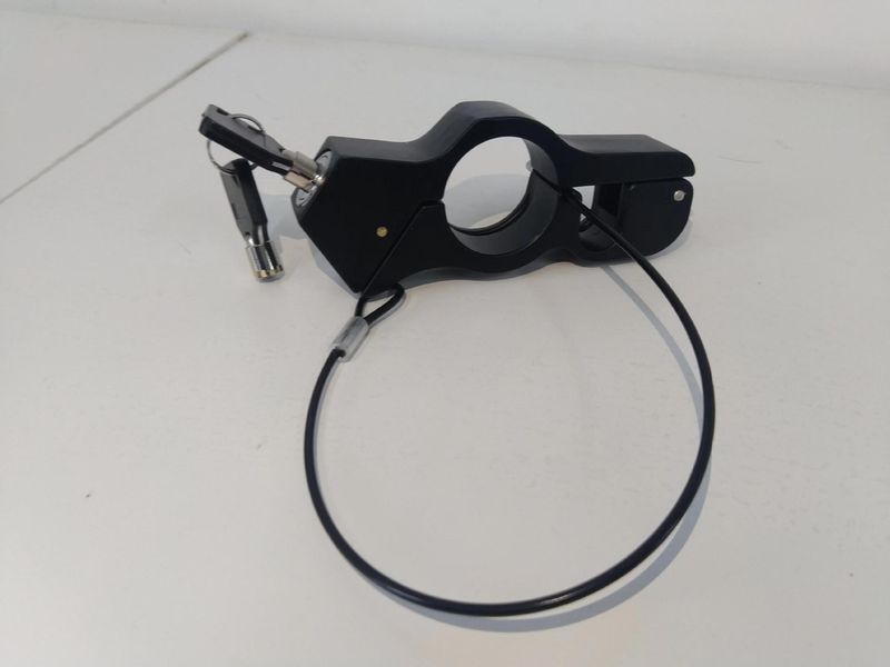 Electric Scooter Brake With Rope Pendant Safety Helmet Handlebar Motorcycle Waterproof Anti-theft Handle Horn Lock_autovado.com