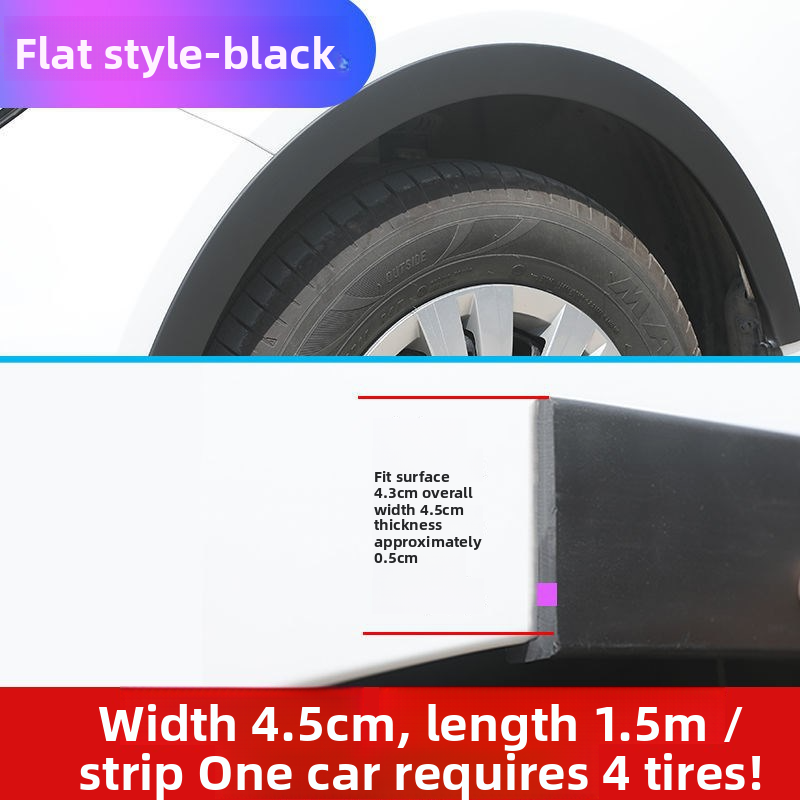 Universal Wide Body Carbon Fiber Anti-Scratch Sticker Decorative Rubber Wheel Arch Car Anti-Collision Strip_autovado.com
