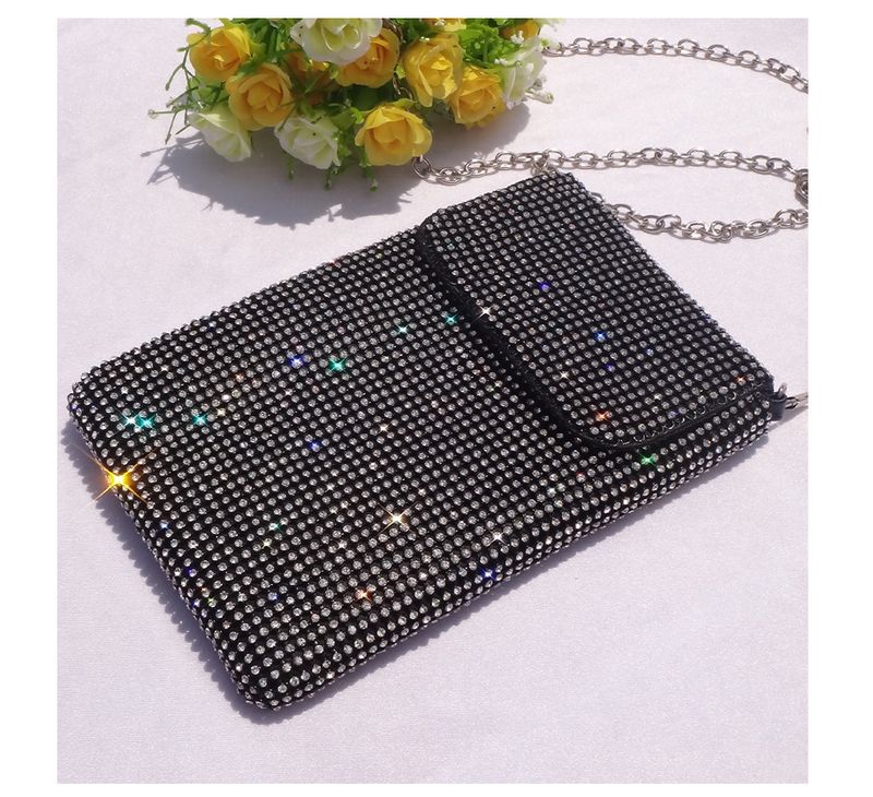 Evening Bags Diamond-encrusted Mobile Phone Bag Women's Crossbody Bag Chain Shoulder Bag Advanced Sense Vertical Evening Small Bag_autovado.com