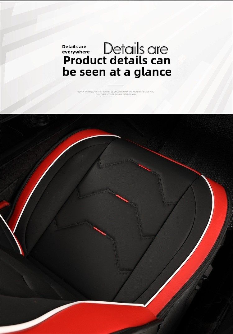 Car Cushion Four Seasons Suitable Cute All-inclusive Seat Cover Summer Full-enclosed Seat Cushion Goddess Leather Seat Cover New_autovado.com