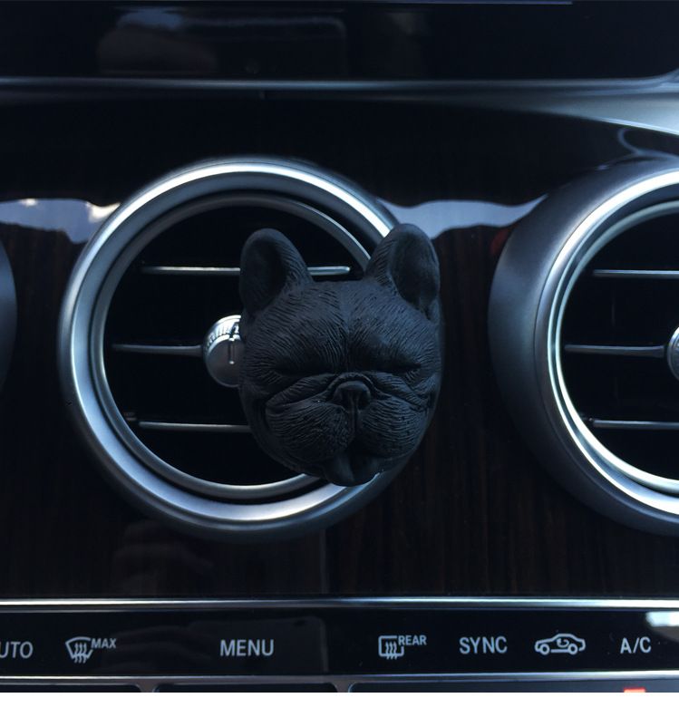 New Car Perfume Car Air Outlet Clip Fragrance Expander Stone Dog Head Fighter Dog Car Interior Decoration Fragrance Accessories_autovado.com