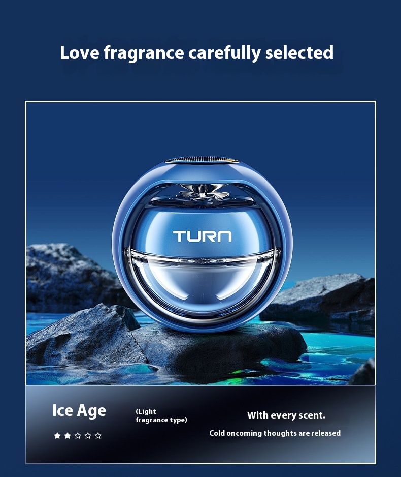 2024 New Smart Solar Car Perfume Aromatherapy Accessories Car Fragrance Interior Decoration Fragrant Fan Car Essential Oil_autovado.com