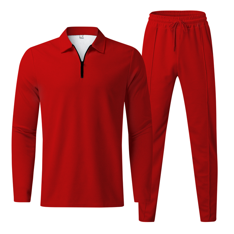 Men's Clothing Casual Men Fashion Men's POLO Shirt Suit Trendy Casual Sports Suit_autovado.com