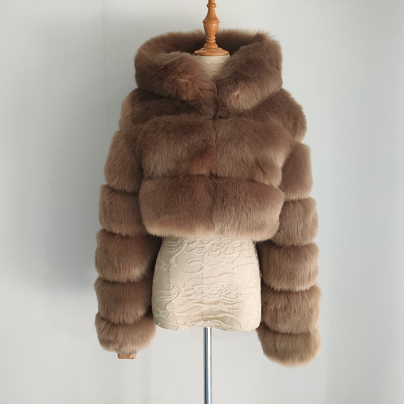 Women's Winter Thickened Artificial Fur Coat Short Jacket Fashion Large Size_autovado.com