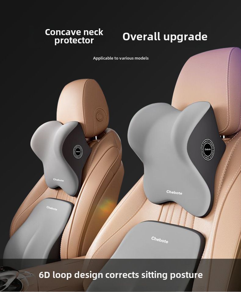 Comfortable lumbar support neck pillow car neck pillow seat cushion neck memory foam Four Seasons universal car pillow waist cushion_autovado.com