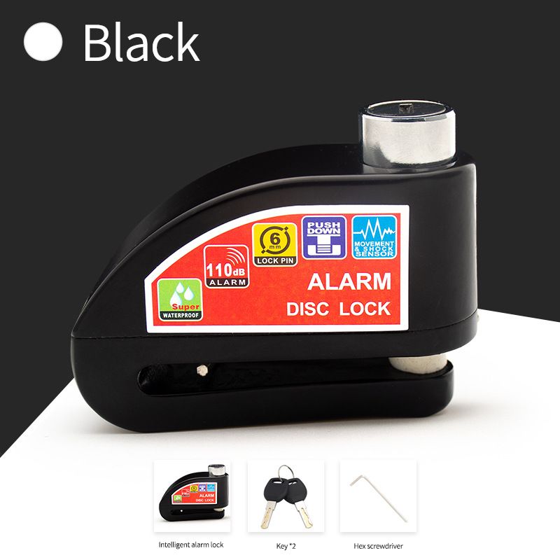 Lock Disc Brake Alarm Aluminum Alloy Security Anti-Theft Motorcycle Bicycle Accessories_autovado.com