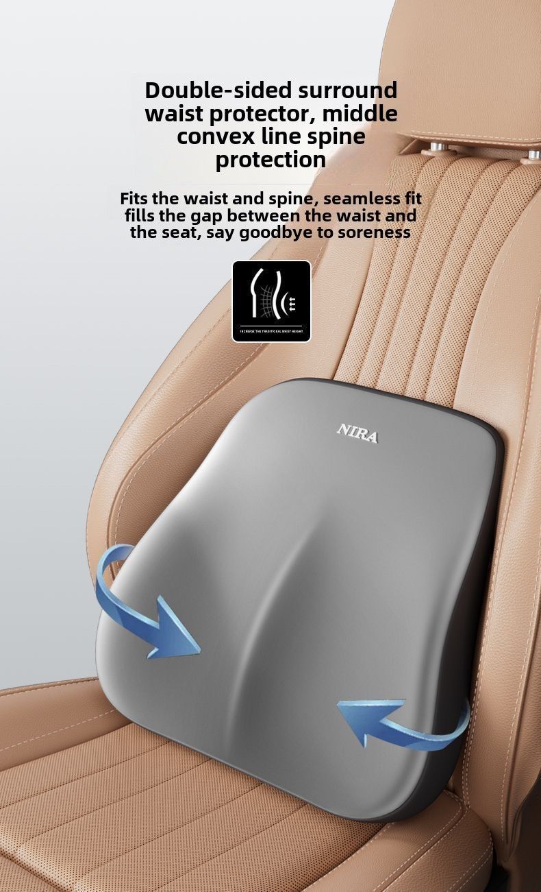 Car headrest lumbar support car neck pillow lumbar support seat integrated cushion back cushion car lumbar support seat suit_autovado.com
