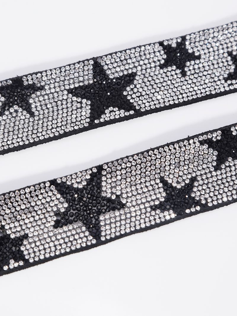 HOT Gorgeous and Shiny Rhinestone Jeans Pants Western Cowgirl Bling Studded Design Ladies Fashion Belt Gift For Women_autovado.com