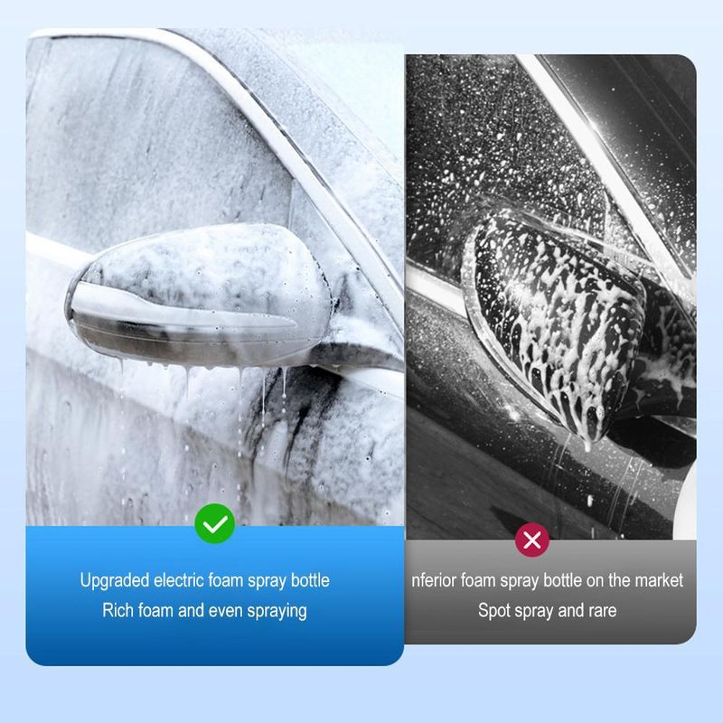 Electric Foam Wireless Charging Special High-pressure Pa Pot Fan Shaped Watering Can Gardening Tool For Car Washing_autovado.com