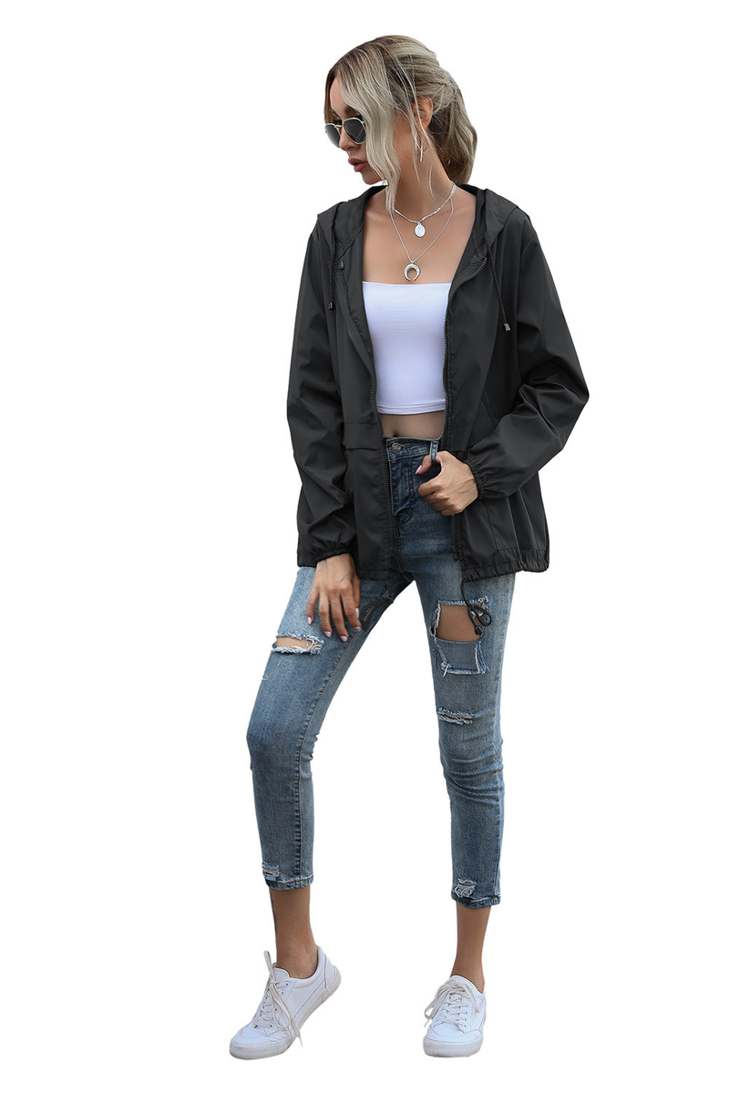 Women's Zipper Hoodie Lightweight Outdoor Hiking Raincoat Jacket Jacket Ready in Stock_autovado.com
