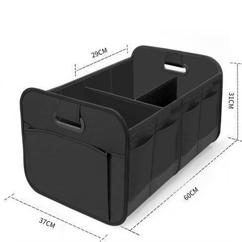 Car Storage Organizer – Foldable Oxford Trunk Box (Waterproof & Multi-Compartment)_autovado.com