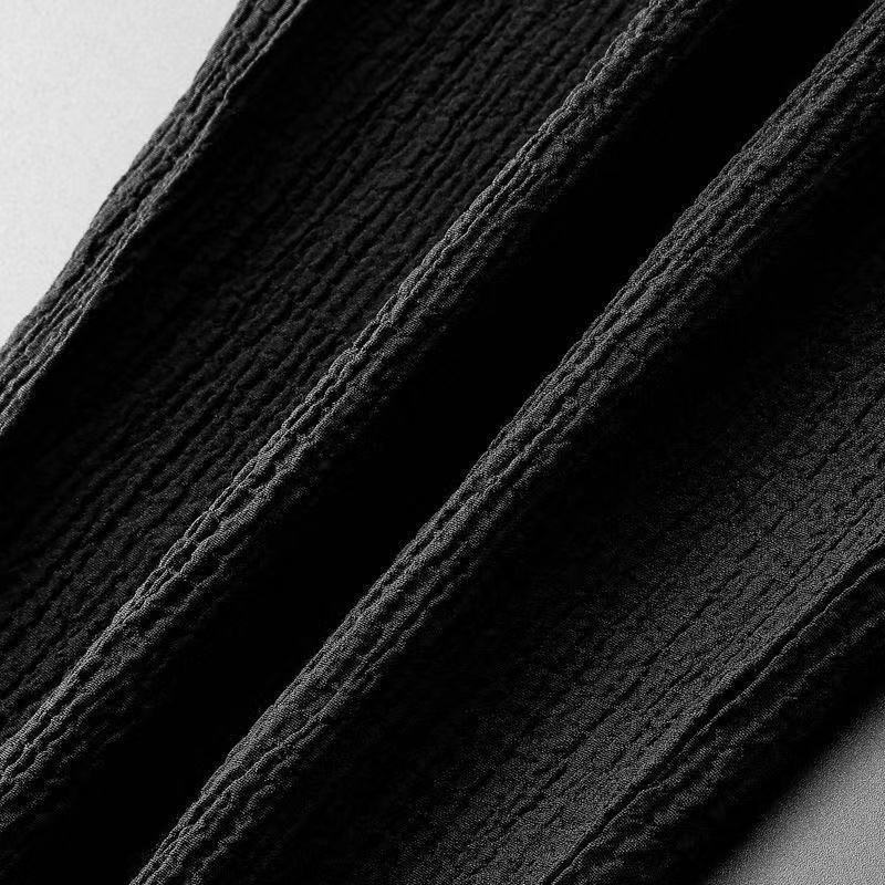 Men's Clothing White Casual Sports Suit For Men In Summer With Lapel, Fashionable, Light Luxury, Pleated Two-piece Suit, Thin And Handsome, Trendy_autovado.com