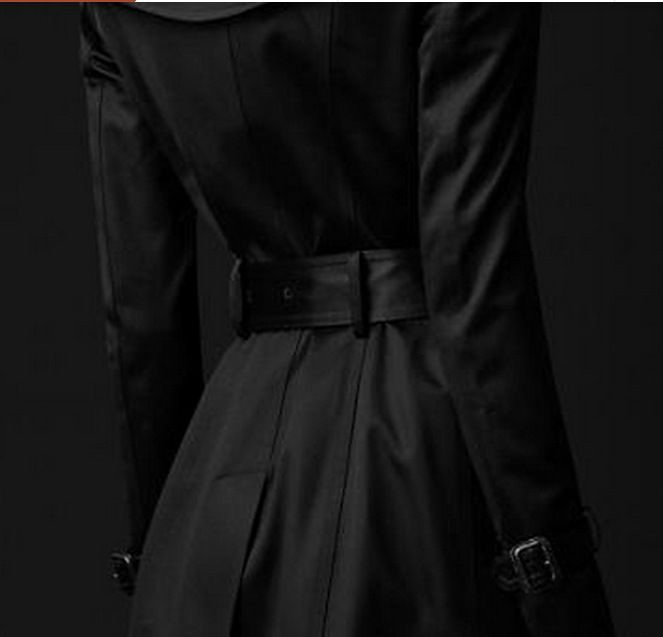 Women's Clothing Fashion Trend Double breasted Slim Long Windbreaker Women_autovado.com