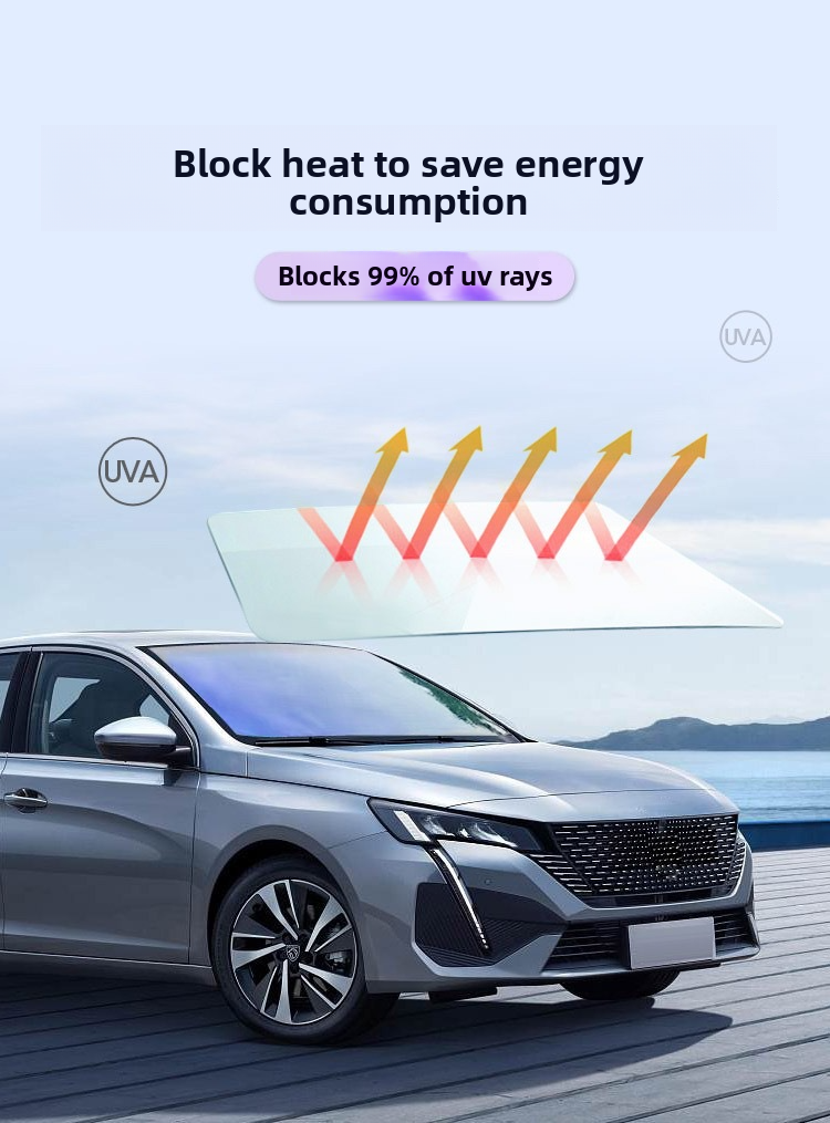 Rose Ghost Red Colorful High Insulation Solar Explosion-proof Sunscreen Up To 99% Car Nano Film_autovado.com