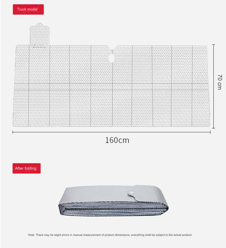 Car sun visor thickened aluminum foil car summer sun protection heat insulation visor portable visor_autovado.com