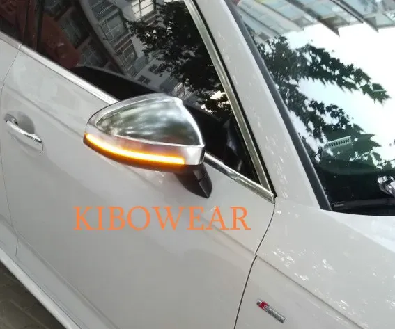2pcs for Audi A4 A5 B9 S4 S5 RS5 2017 2018 2019 Dynamic Blinker LED Turn Signal blink Side Mirror Lights 2020 2021_autovado.com