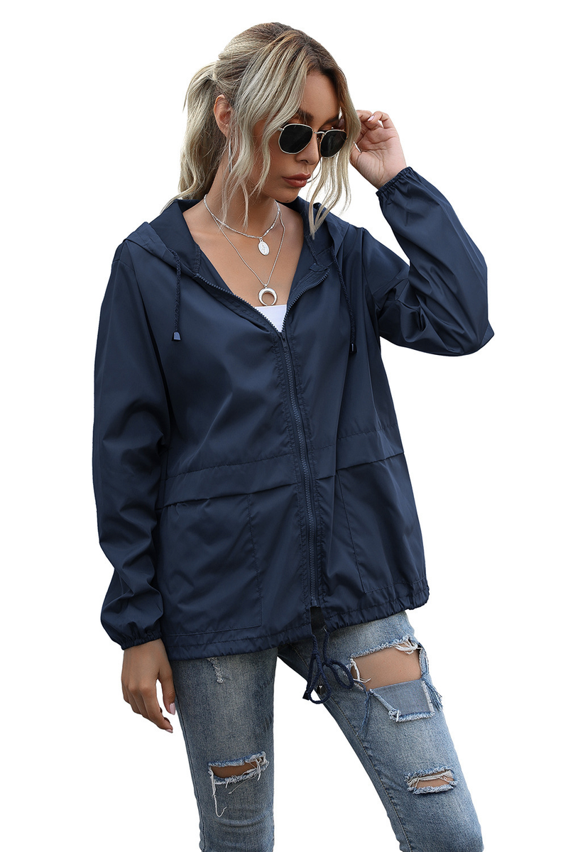 Women's Zipper Hoodie Lightweight Outdoor Hiking Raincoat Jacket Jacket Ready in Stock_autovado.com