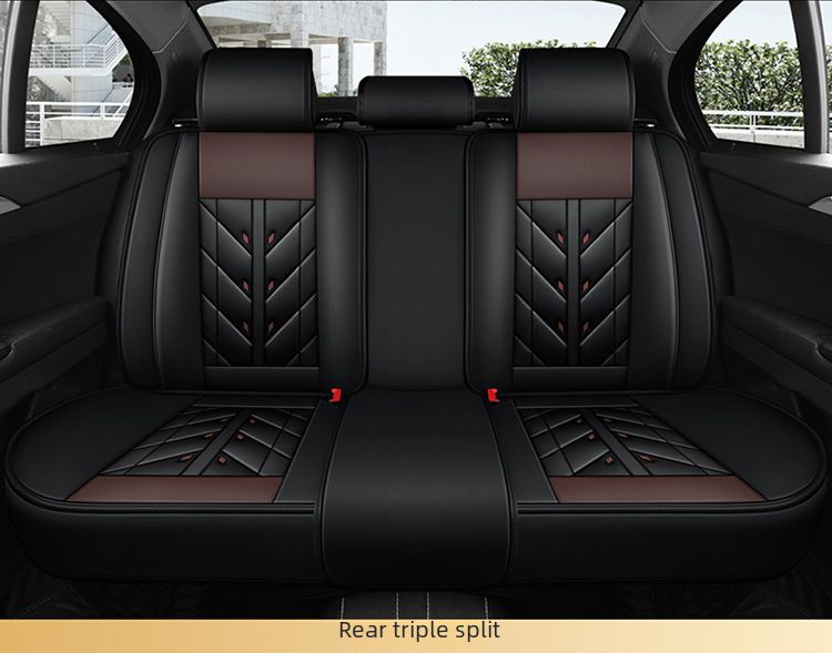 Winter Car Cushion Seat Cover Full Surrounding Four Seasons General New Leather Seat Cover Linen Leather Seat Cushion Seat Cover_autovado.com