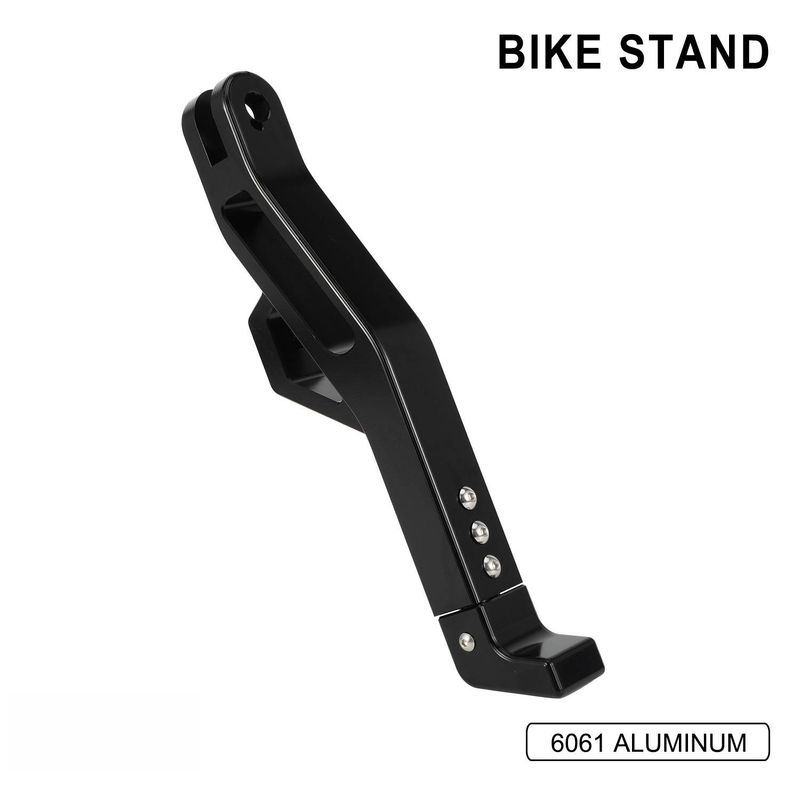 Universal Motorcycle Side Stand Adjustable Kickstand For Custom Bike Modifications - Black/Gold/Purple (32x8x3cm)_autovado.com