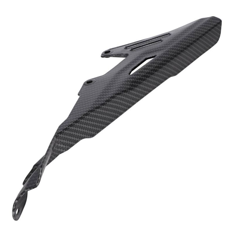 Off-Road Motorcycle Chain Guard Cover - Carbon Fiber Look Protective Shield For Dirt Bike Modification Accessories_autovado.com