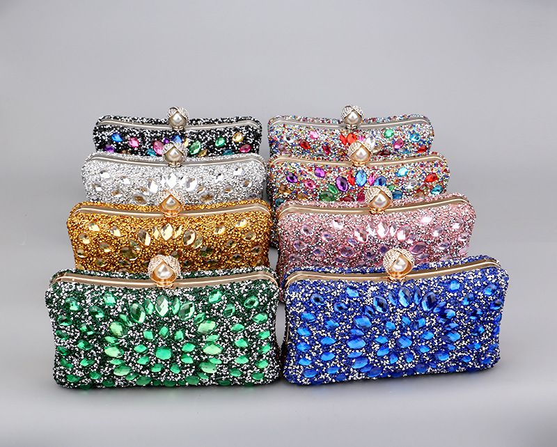 Popular diamond-encrusted bag dinner bag women's fashion banquet versatile dress evening bag_autovado.com