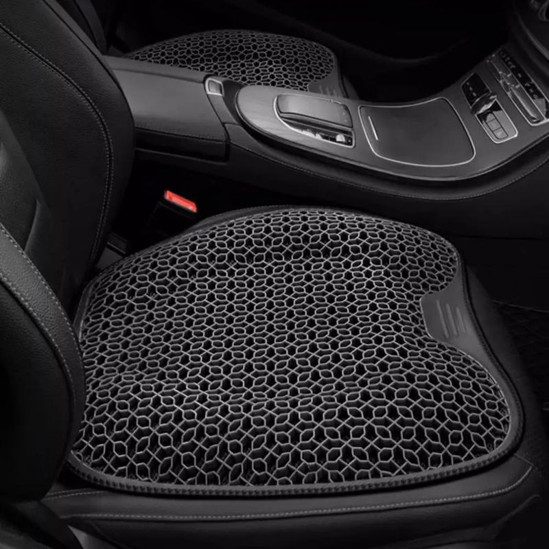 Summer Lumbar Support Honeycomb Gel Ice Thread Seat Backrest Ventilation Breathable Car Cushion Accessories_autovado.com