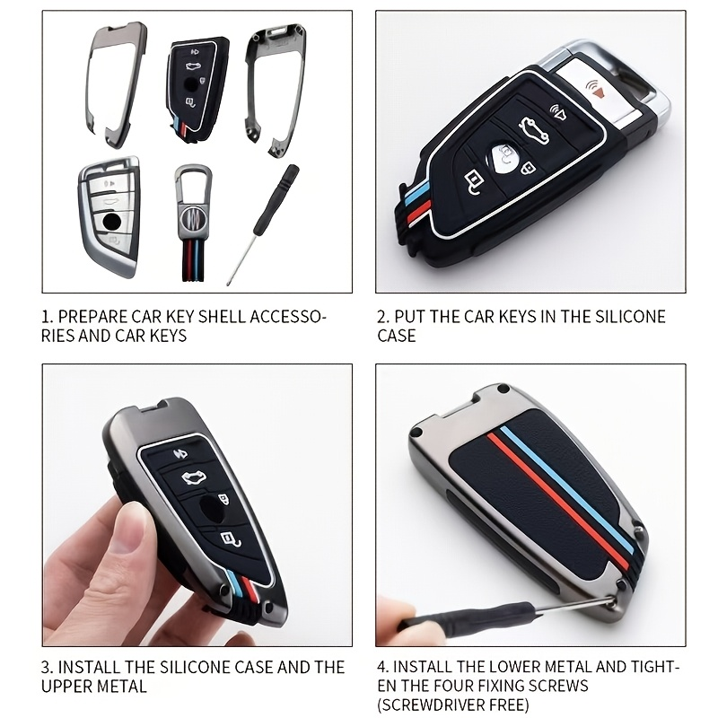 FOR BMW Car Key Case For BMW Series 1, 3, 5, 6, 7, X1, X2, X3, X4, X5, X6, X7, F10, F15, F16, F20, F30, F18, F25, M3, M4, E34_autovado.com