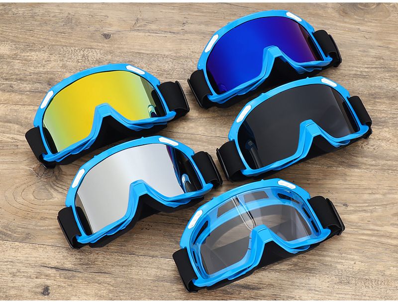 Motorcycle Goggles Off-Road Bike Windproof Sunglasses For Mountain Cycling Motocross Helmet Visor With Interchangeable Lenses_autovado.com