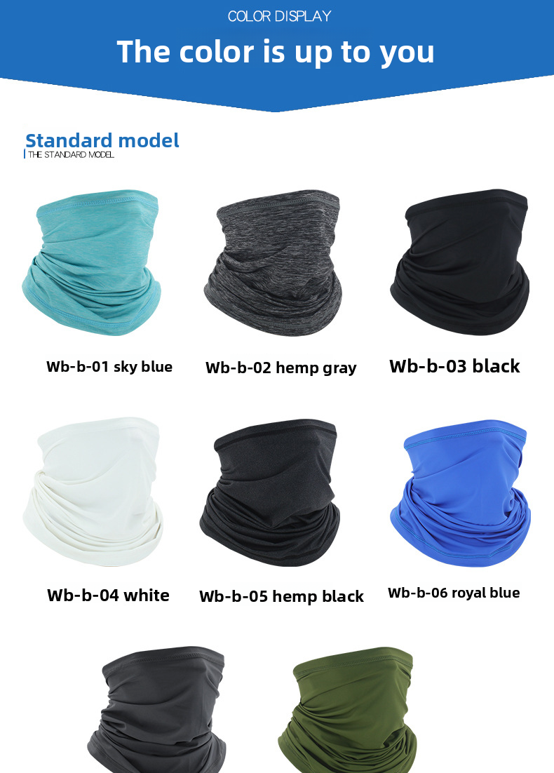 Ice Silk Sun Protection Neck Gaiter Summer Outdoor Headscarf Triangle Scarf Breathable Ear Hanging Face Head Cover_autovado.com