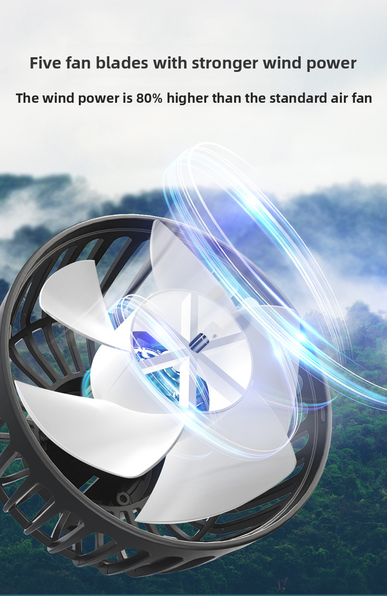 F4207 Rear Dual Head Fan USB Car Vehicle Use_autovado.com