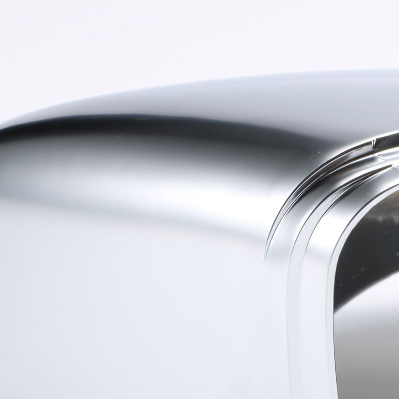 Pair Silver Matte Chrome Side Mirror Caps for VW Scirocco MK3 Passat B7 CC Beetle Jetta MK6 cover replace auto door wing_autovado.com