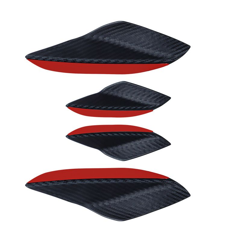 Car Accessories Modified Bumper Carbon Fiber Pattern Extended Universal Spoiler Anti-collision Strip Large Surround Wind_autovado.com