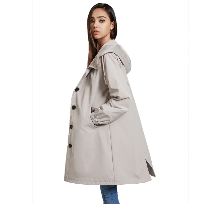 new anti splash hooded windbreaker women's casual long coat women's loose large size outdoor windbreaker 23_autovado.com