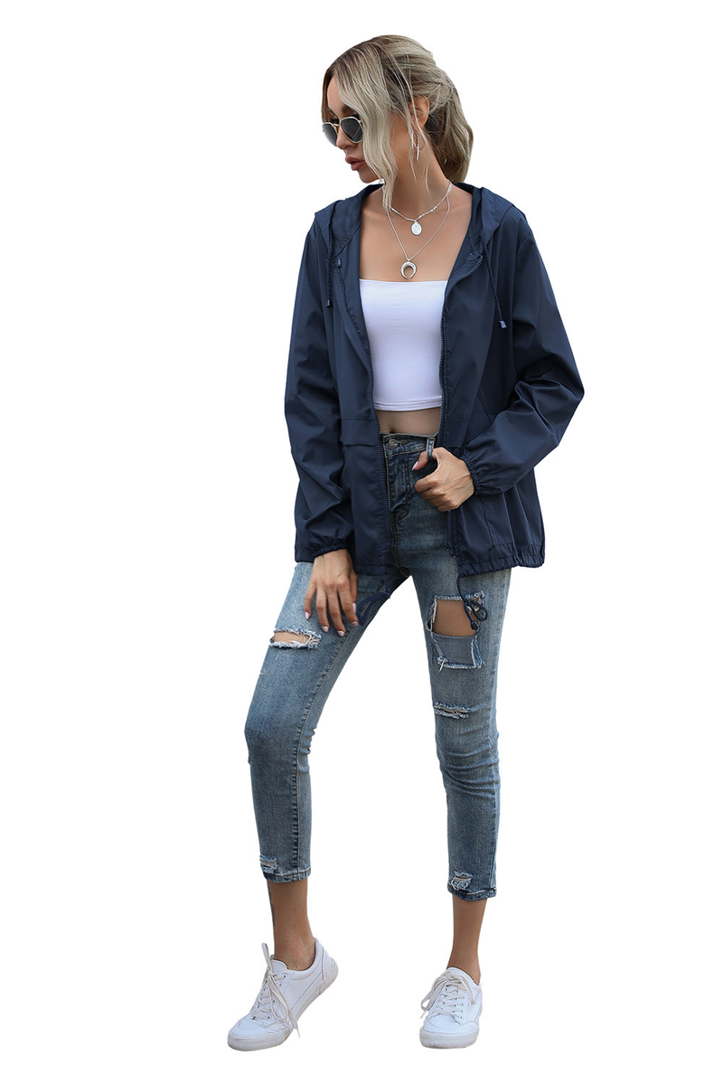 Women's Zipper Hoodie Lightweight Outdoor Hiking Raincoat Jacket Jacket Ready in Stock_autovado.com