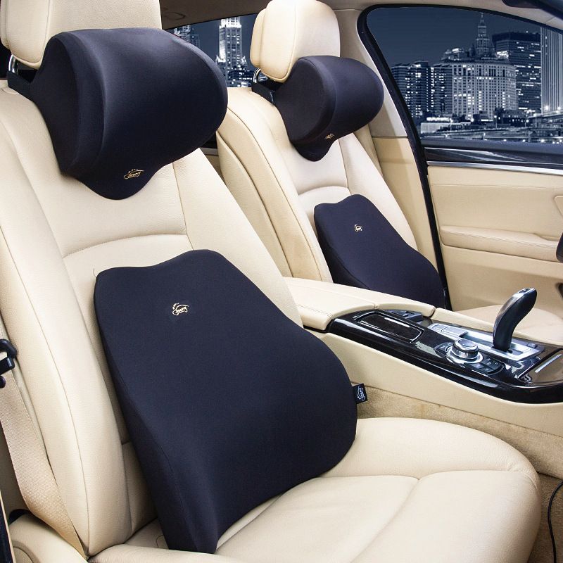 Car headrest neck pillow memory cotton headrest waist car headrest memory pillow_autovado.com