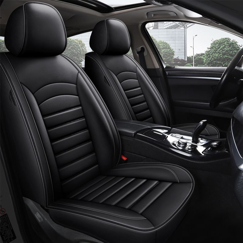 Black Car Seat Covers For Ford Focus 2 1 3 Eo 4 Fiesta 7 Fusion Kuga Ranger Explorer 5 Figo Taurus Auto Accessories_autovado.com